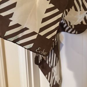 Silk scarf, Echo brand, approx. 16” x 74”